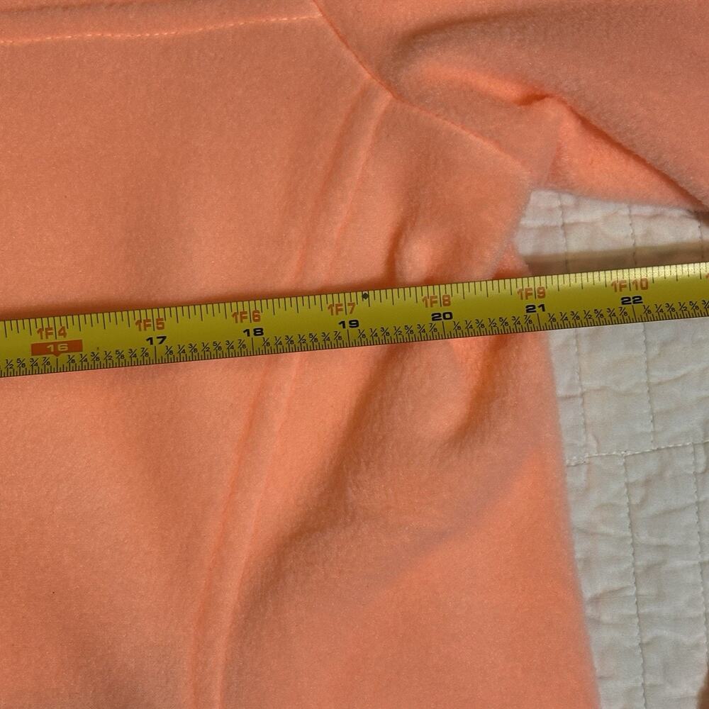 Columbia Women's Slack Water PFG Fleece Pullover Jacket Peach Pink Neon 1/2 Zip - Picture 8 of 9